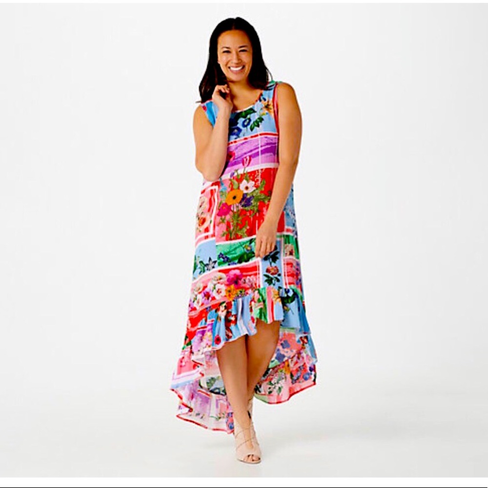 Gorgeous Tolani Flounce Hem Dress BNWOT